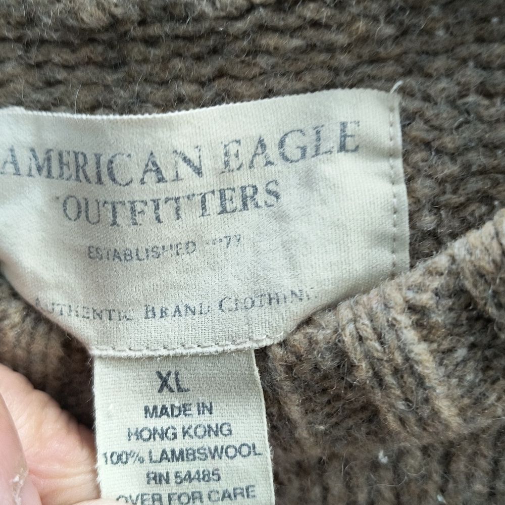 American Eagle Lambswool Pullover Sweater Men's - image 4
